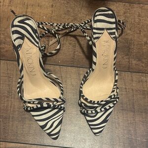 Black and White Zebra Print Women's Shoes